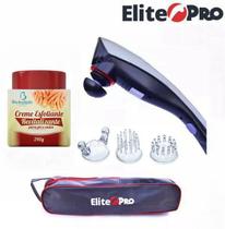 Massageador Elétrico Elite Pró 110v + Creme Esfoliante 240g