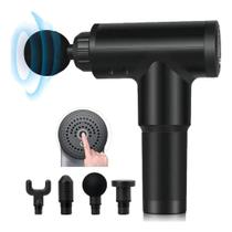 Massageador Elétrico Muscular Profissional Portátil Bivolt 110V e 220V Pistola Massageadora Elétrica Corporal KH 320 Recarregável 30 Níveis Velocidade