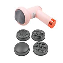 Massageador Eletrico Muscular Vibratorio Corporal Usb Portatil 5 Em 1 Rosa Massageador Eletrico Muscular Vibratorio Corporal Usb Portatil 5 Em 1 Rosa