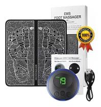 Massageador Elétrico Pés Tapete Pulso Perna Ems Almofada Usb