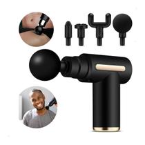 Massageador Elétrico Pistola Massageadora Muscular Portátil Fisitoterapia Massagem