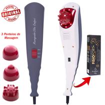 Massageador Elétrico Portátil Corporal Elite Confort + Pomada FisioFort Premium