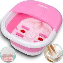 Massageador elétrico portátil do pé Manicure Dobrável imersão balde bacia Dobrável Pedicure Spa