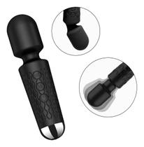 Massageador Elétrico Portátil Varinha preto