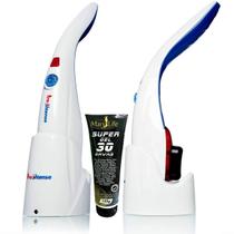 Massageador Elétrico Profissional Fisioterápico Sem Fio + Gel 30 Ervas