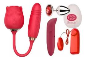 Massageador Elétrico Profissional Vai-Vem Lingua Safira Flor Massageador Elétrico Profissional Vai-Vem Lingua Safira Flor