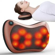 Massageador Elétrico Shiatsu - Lombar Pescoço Pés Relax Rotatoria Infravermelho