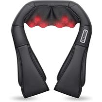 Massageador Elétrico Shiatsu para Costas, Ombros e Pescoço - Amassamento Profundo com Aquecimento