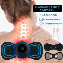 Massageador Eletro Estimulação Muscular Portátil Tens / Ems