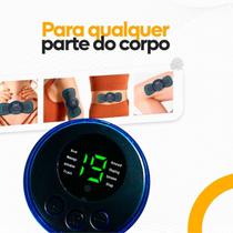 Massageador EMS Portátil - 8 Modalidades, 19 Intensidades