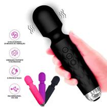 Massageador Estimulador Varinha Mágica Recarregável 9000 RPM - Massager & Beauty