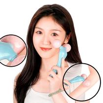 Massageador Facial 3D Roller Relaxamento Muscular Idade Eliminar Portátil Compacto Manual Face Anti Celulite