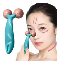 Massageador Facial Corporal Roller 3d Rolinho Skin Care - Compre Já Fácil
