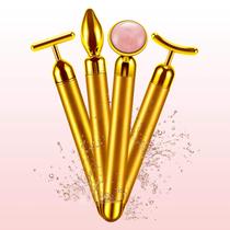 Massageador facial DANGSHAN 4 em 1 24k Golden Face Roller