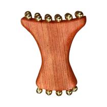 Massageador Facial De Madeira De Cobre Anti-Envelhecimento, Desintoxicação Linfática, Reduz Rugas,