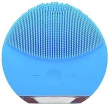 Massageador Facial E Esponja Elétrica Azul