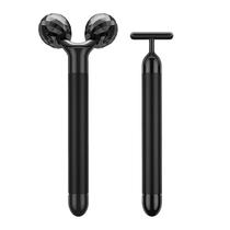Massageador facial elétrico Beauty Bar 2 em 1 3D Roller T Shape Massageador facial elétrico Beauty Bar 2 em 1 3D Roller T Shape