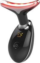 Massageador Facial Elétrico USB para Pescoço e Rosto Preto