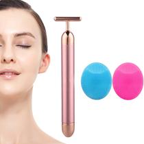 Massageador Facial em Formato T Marfort Beauty Bar Rose Gold Massageador Facial em Formato T Marfort Beauty Bar Rose Gold