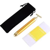 Massageador Facial Energy Beauty Bar Ouro 24K