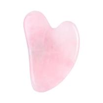 Massageador Facial Gua Sha De Quartzo Rosa E Ametista, Ferramenta De Cuidados Com a Pele, Produtos - Muyijaderies