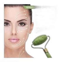 Massageador Facial Jade Roller Rosto Pescoço Antirrugas