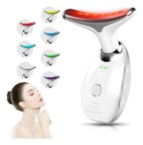 Massageador Facial Led Eletrico Aparelho De Massagem Para Massagear Rosto Pescoço Golfinho USB