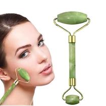 Massageador Facial Pedra Jade Rolo Massoterapia Anti Rugas - Joli