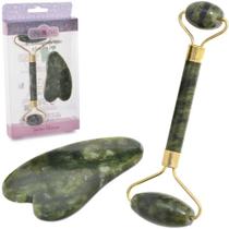 Massageador Facial Roller de Pedra de Jade para Relaxamento e Beleza Massageador Facial Roller de Pedra de Jade para Relaxamento e Beleza