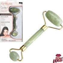 Massageador facial roller pedra jade