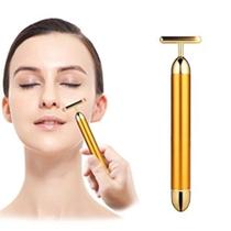 Massageador Facial Terapêutico Anti-rugas Ouro 24k Alta Vibração - Beauty Bar Gold