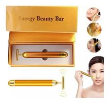 Massageador Facial Vibrata Gold Harmonização Energy Beauty - Golden