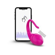 Massageador Feminino Bullet com Controle Por App Wireless Recarregável cor Pink