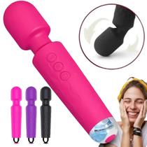 Massageador Intimo Elétrico Feminino Varinha Magica Top Usb Recarregavel