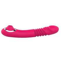 Massageador Íntimo Sex Shop Vibrador Sugador Relaxante de Silicone com Múltiplas Intensidades