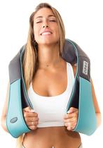Massageador InvoSpa Shiatsu para pescoço e costas com rolos Heat 8 Massageador InvoSpa Shiatsu para pescoço e costas com rolos Heat 8