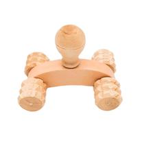 Massageador Manual Carrinho De Madeira Com Rodinhas