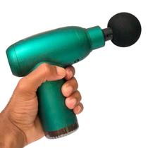 Massageador Muscular Pistola Profissional 32 Velocidades Verde