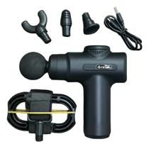 Massageador Muscular Portátil Profissional 6 Velocidades com Ponteiras Massageador Muscular Portátil Profissional 6 Velocidades com Ponteiras