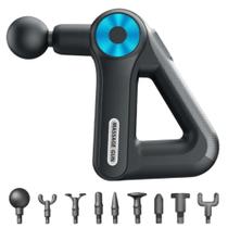 Massageador muscular profissional pistola de massagem liberacao miofascial 9 acessorios fisioterapia corporal portatil - GHITTONI
