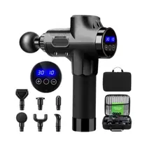 Massageador Muscular Sem Fio Recarregável De 30 Velocidades, Pistola De Fascia Para Massagem