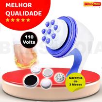 Massageador Orbital 110v Elétrico Para Celulite Culote Quadril abdomen Tira Barriga Gordura Corpo Vibração - Brasmidia