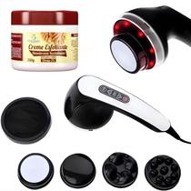 Massageador Orbital 360º Redutor de Medidas Drenagem Linfática com Infravermelho + Creme