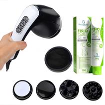 Massageador Orbital Drenagem Linfática Com Infravermelho + Creme Redutor