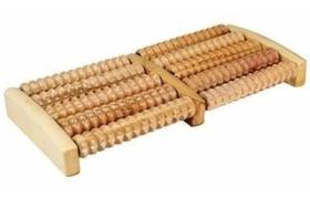 Massageador Para Pés Massagem Dor Pé Rolo Madeira Excelente