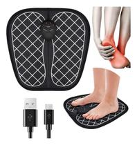 Massageador Pés Tapete Almofada Pulso Elétrico 6 Modos Massagem Perna Pés Cansados Recarregável Massageador Pés Tapete Almofada Pulso Elétrico 6 Modos Massagem Perna Pés Cansados Recarregável