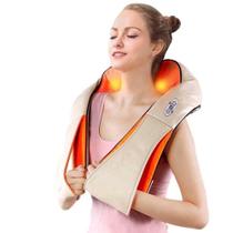Massageador Pescoço COLETE Relaxante Costas E Ombro 3d Shiatsu Infravermelho Bivolt