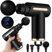 Massageador Pistola Elétrico Portátil Muscular Relaxamento 6 Velocidades