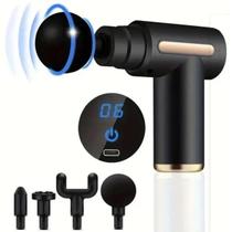 Massageador Pistola Gun Corporal Elétrico Portátil Recarregável