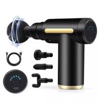 Massageador pistola profissional Preto Portatil eletrica